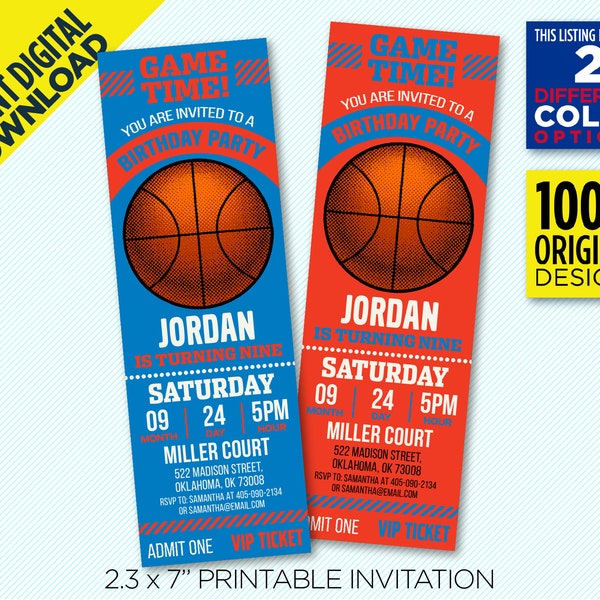 Printable Okc Thunder Ticket - Etsy