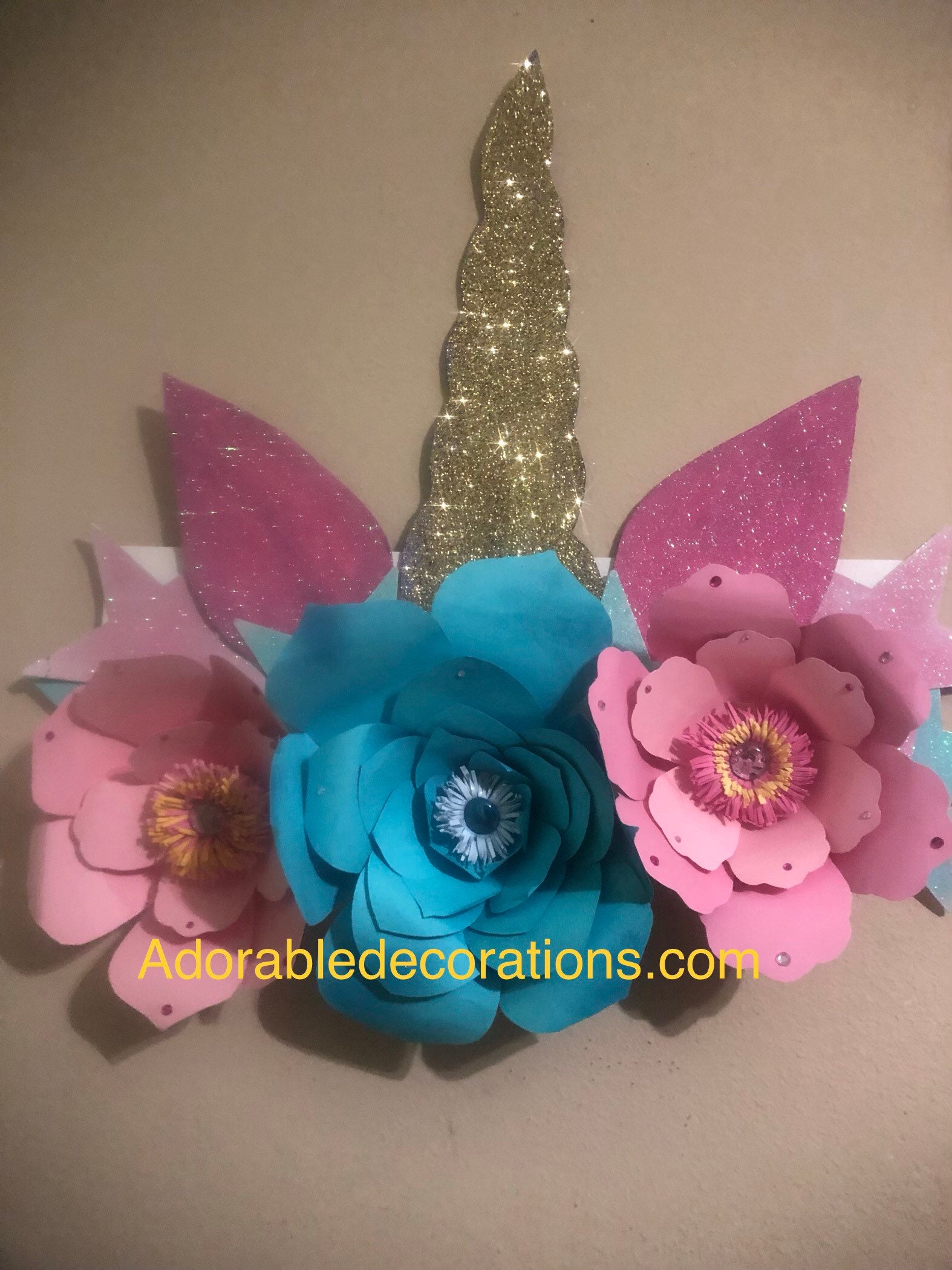 Unicorn Standee One CharacterBirthday Decoration Photo Etsy