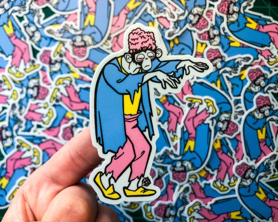 Zombie Mojo Jojo Vinyl Stickers Cartoon Mashup Artwork Old - Etsy Zombie Mojo Jojo Vinyl Stickers Cartoon Mashup Artwork Old - Etsy