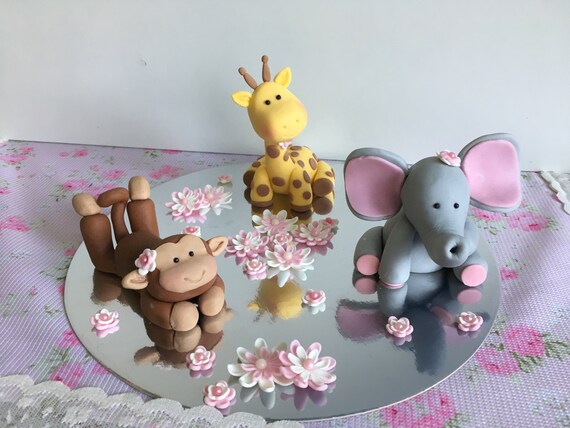 Animaux Pour Le Gateau D Anniversaire Girafe Elephant Et Etsy Animaux Pour Le Gateau D Anniversaire Girafe Elephant Et Etsy