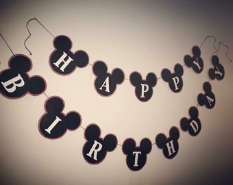 Mickey Mouse Birthday Banners