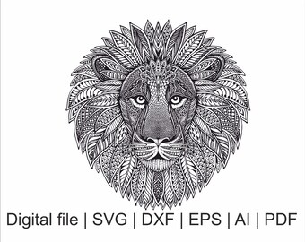 Free Free 318 Mandala Style Lion Mandala Svg Free SVG PNG EPS DXF File