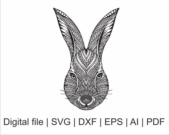 Download Rabbit svg Bunny svg Mandala svg Zentangle svg Zentangle ...