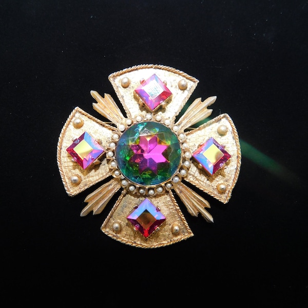 Maltese Cross Brooch - Etsy