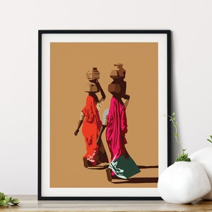 Downloadable Digital Art | Printable Wall Art Print | Modern Wall Art | African Art Print | Home Decor | Sahara Desert