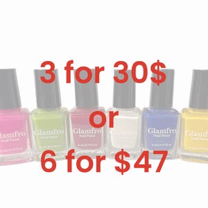 Vegan Nail Polish Bulk Set Cruelty - Free Polish, 3 for 30 or 6 for 47