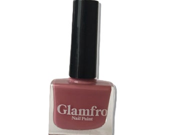 Vegan Nail Polish Deep Dull Pink "Raspberry Sorbet" Cruelty - Free, 21 - Free Polish, Nail Paint, Pink Nail Polish