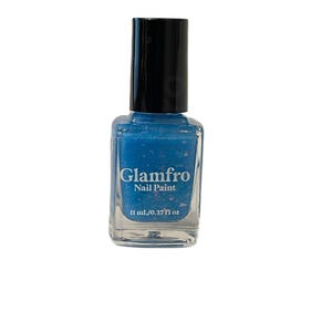 Vegan Blue Nail Polish &quot;Aquarium&quot; Cruelty - Free Polish, Nail Paint, Glitter Nail Polish