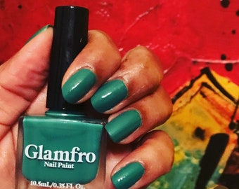 Vegan Nail Polish Green "Kale" Cruelty - Free, 21 - Free Polish, Nail Paint, Green Nail Polish