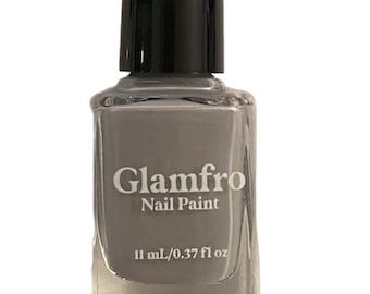 Vegan Nail Polish Light Gray Polish "Earl Grey Ice Cream" Cruelty - Free Polish, Nail Paint, Grey Nail Polish, Gray Nail  Polish