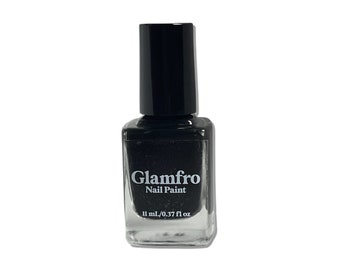 Vegan Nail Polish Black "Licorice" Cruelty - Free, Polish, Nail Paint, Black Nail Polish, Nail Lacquer