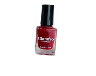 Vegan Nail Polish Red "Candy Apple" Cruelty - Free, 21 - Free Polish, Nail Paint, Red Nail Polish, Nail Lacquer