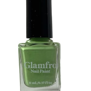 Vegan Gel Nail Polish Light Green &quot;Minty&quot; Cruelty - Free, “No UV Light Needed”