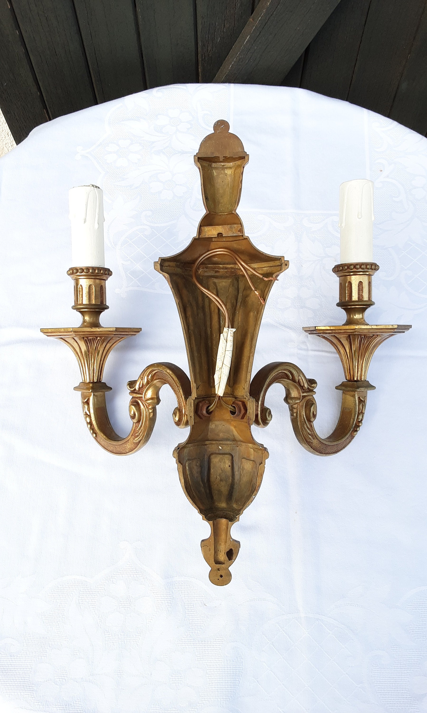 Vintage French Wall Light Sconce Bronze Lamp lightingart - Etsy