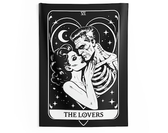Tapestry Wall Art - The Lovers Tarot Monsters