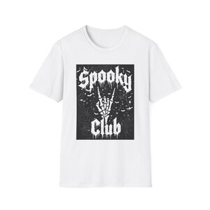 Spooky Club T-Shirt, Halloween Shirt, Scary Tee, Ghost Theme Clothing, Haunted House Apparel