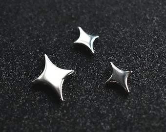 FILLER II witchy goth moon stars board fillers silver sparkle enamel pin set