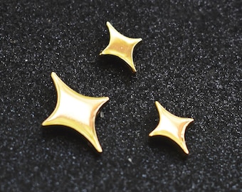 FILLER V witchy goth moon stars board fillers gold sparkle enamel pin set