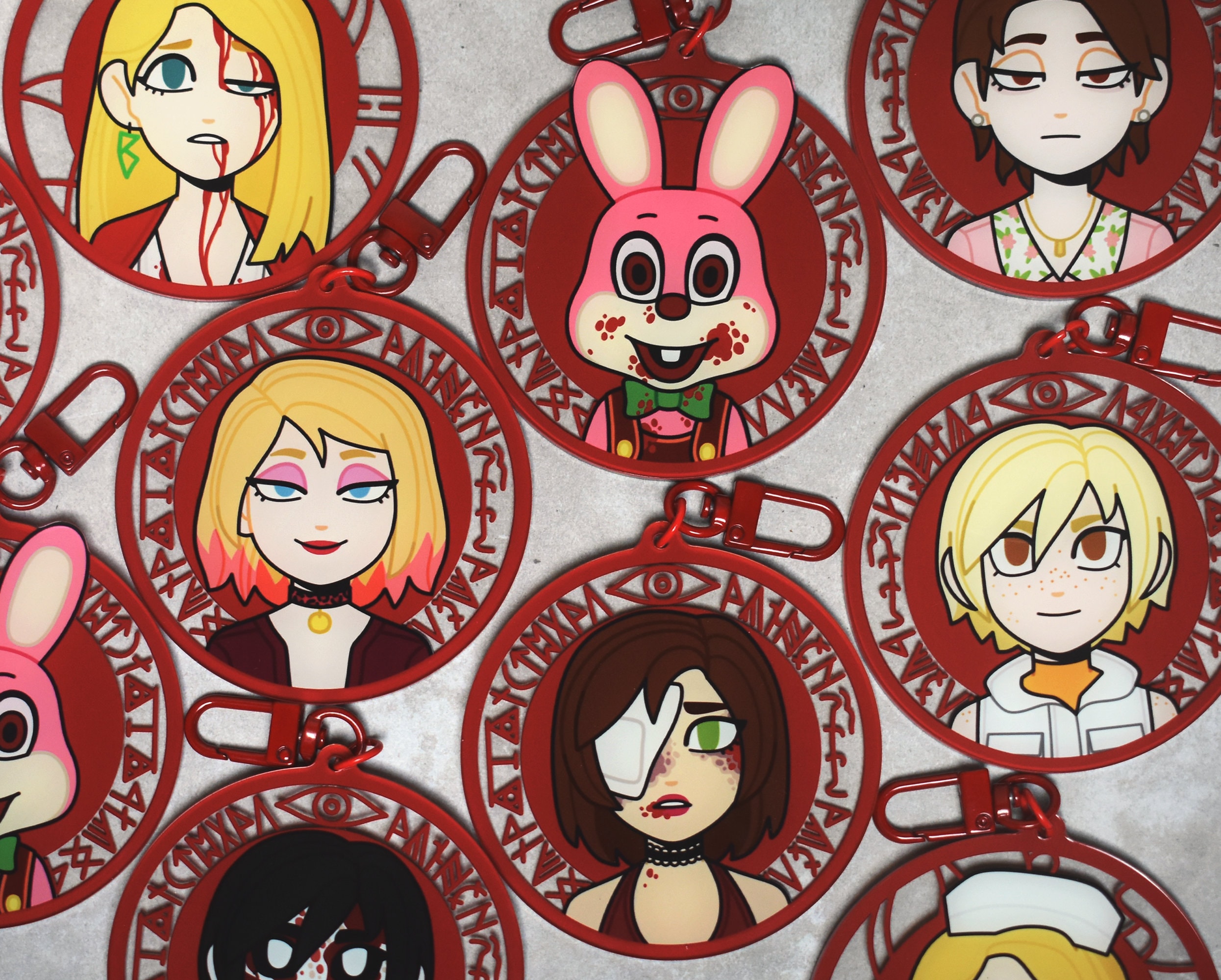 SILENT HILL double-sided acrylic charm transparent keychain