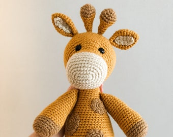 Giraffe Stuffed Animal, Giraffe Toy, Giraffe Stuffie, Zoo Animal Theme, Zoo Toy, Giraffe for Toddler, Giraffe by Wolf and Co Threads