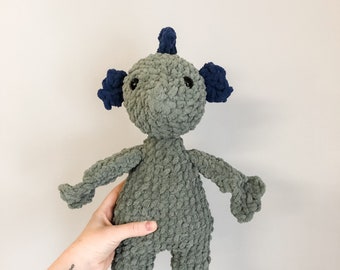 Crochet Sea Monster Plushie: Handmade Stuffed Animal Toy