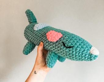 Teal Hidden Long Dog, Blue Heelers, Long Dog, Heeler Family, Hidden Dog, Handmade Dog, Crochet Long Dog, Long Dog by Wolf and Co Threads