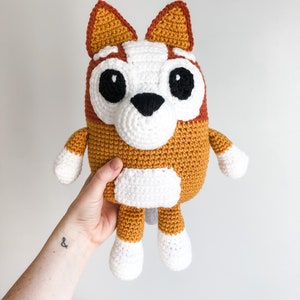 Blue Heeler Sister Puppy, Heeler Family Character, Crocheted Heeler Dog, The Heelers Toy, Blue Heeler Plushie