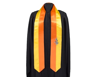 Bhutan Flag Graduation Sash/Stole International Study Abroad Adult Unisex