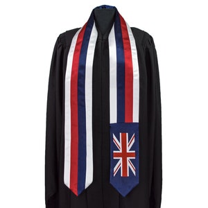 Hawaii Flag Graduation Sash/Stole International Study Abroad Adult Unisex