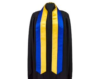 Ukraine Flag Graduation Sash/Stole International Study Abroad Adult Unisex