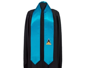St Lucia Flag Graduation Sash/Stole International Study Abroad Adult Unisex