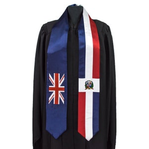 Mixed two flag graduation sash/stole image 7