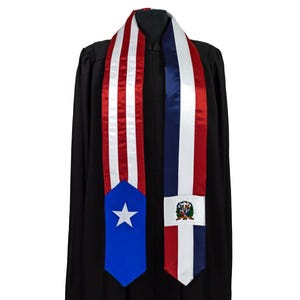 Mixed two flag graduation sash/stole