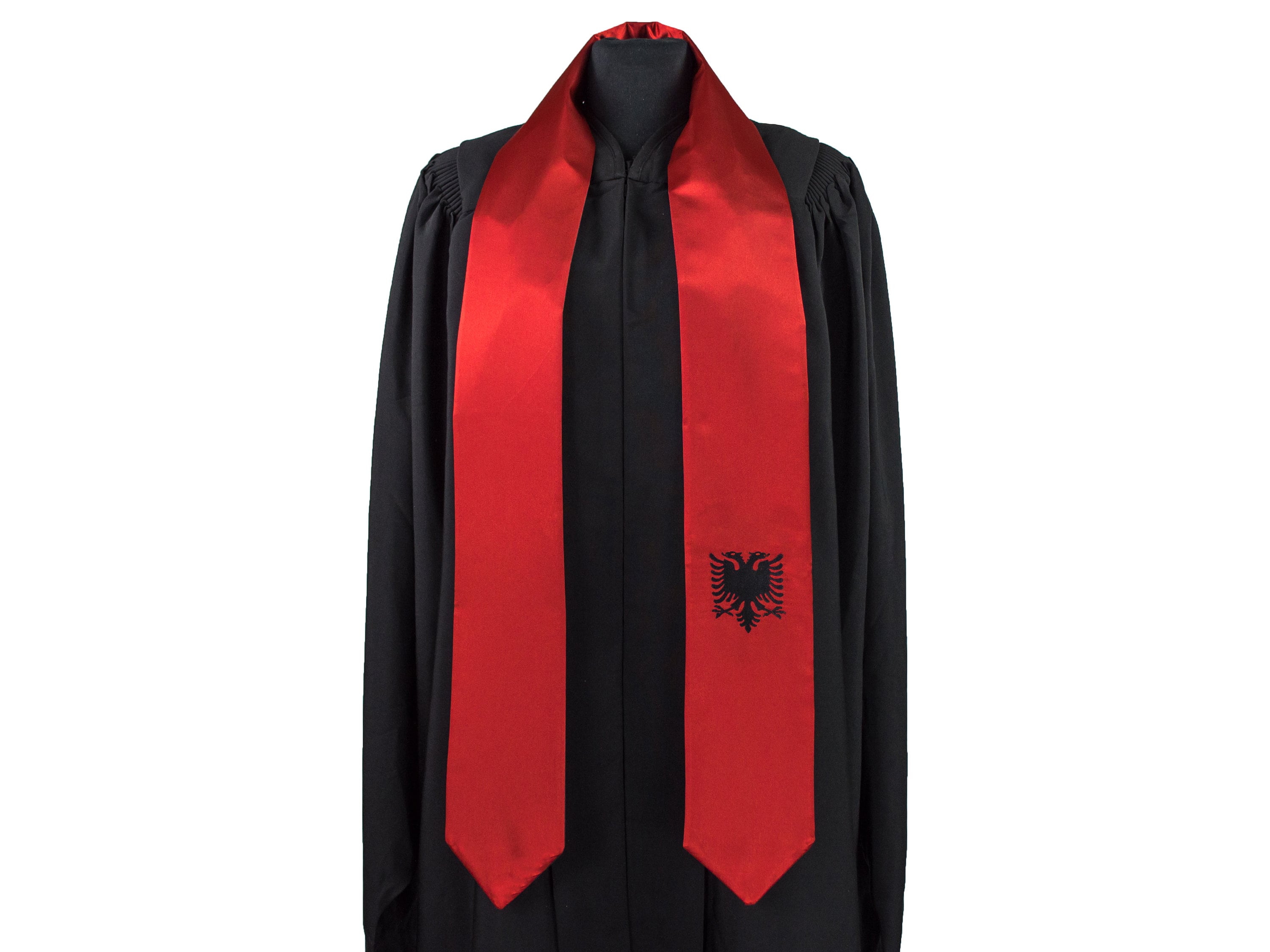 Albania Flag Graduation Sash/Stole International Study Abroad Adult Unisex