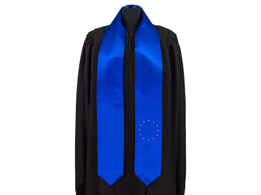 European Union Flag Graduation Sash/stole International Study Abroad ...