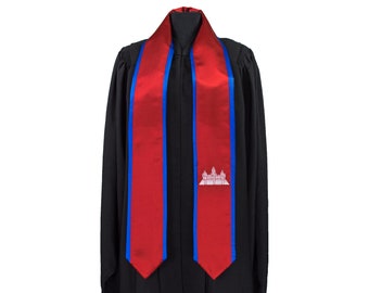 Cambodia Flag Graduation Sash/Stole International Study Abroad Adult Unisex