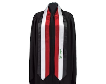 Iraq Flag Graduation Sash/Stole International Study Abroad Adult Unisex
