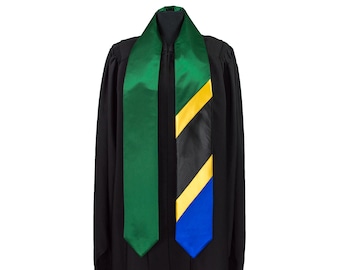 Tanzania Flag Graduation Sash/Stole International Study Abroad Adult Unisex