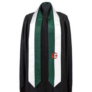Algeria Flag Graduation Sash/Stole International Study Abroad Adult Unisex