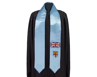 Fiji Flag Graduation Sash/Stole International Study Abroad Adult Unisex