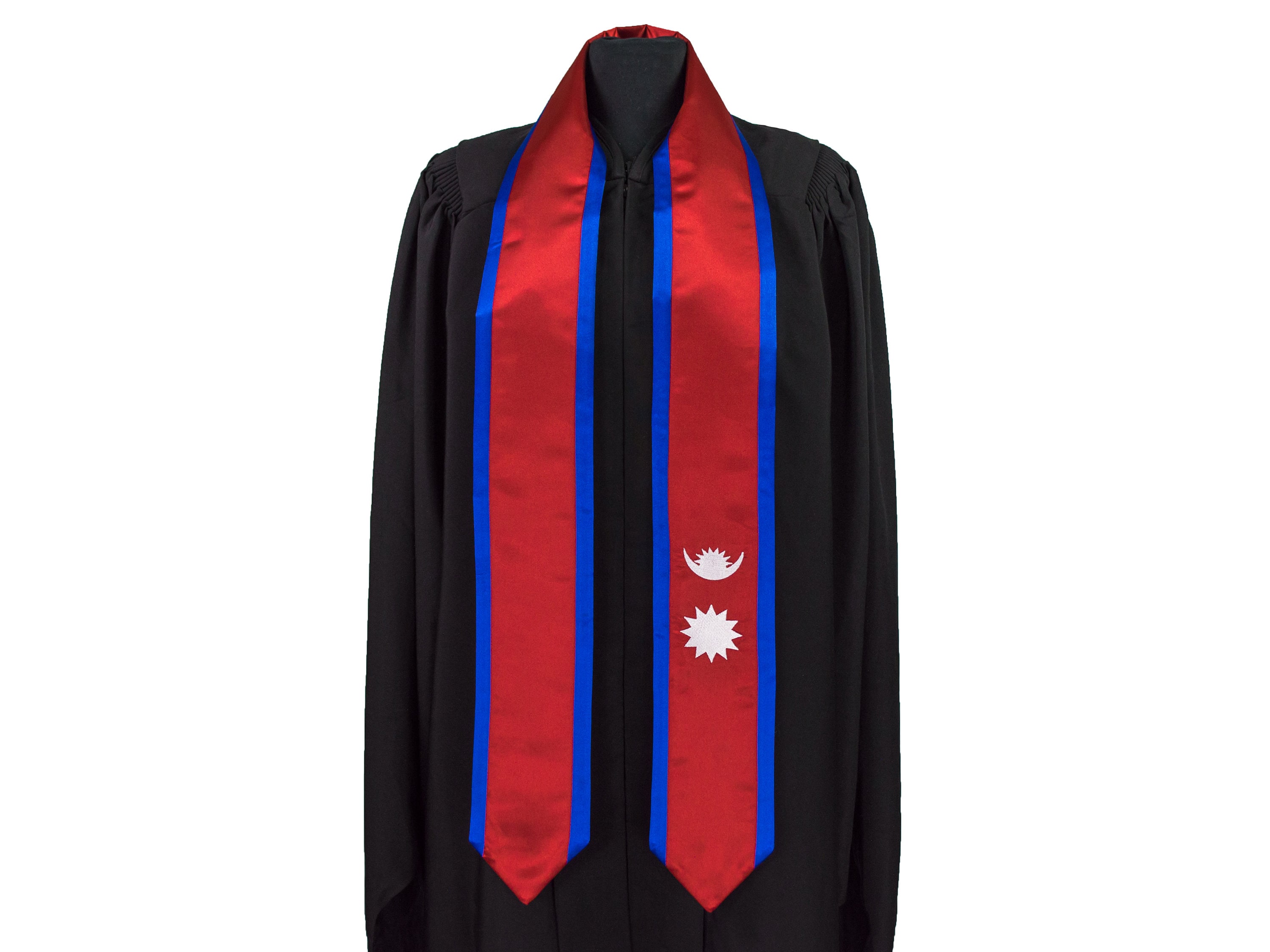 Nepal Flag Graduation Sash/Stole International Study Abroad Etsy