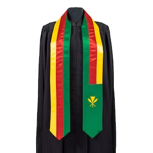 Kanaka Maoli Hawaii Flag Graduation Sash/Stole International Study Abroad Adult Unisex