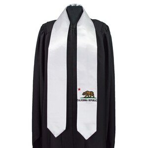 California Flag Graduation Sash/Stole International Study Abroad Adult Unisex