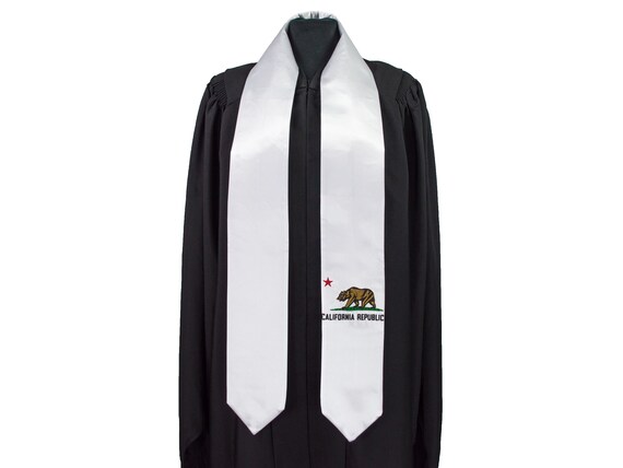 California Flag Graduation Sash/stole International Study Abroad Adult Unisex