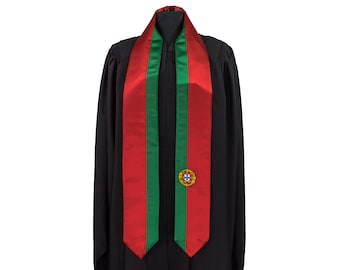 Portugal Flag Graduation Sash/Stole International Study Abroad Adult Unisex