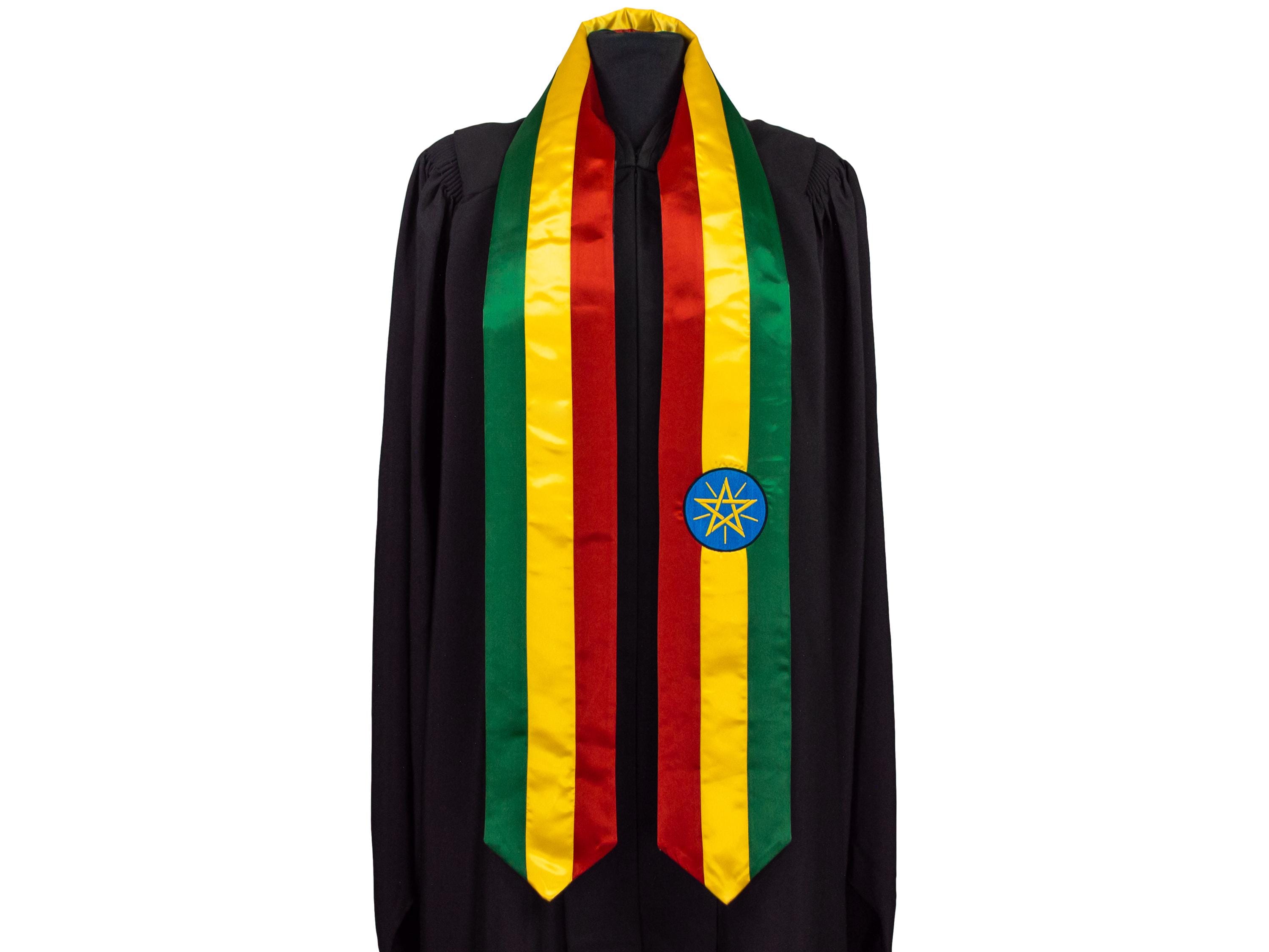 Ethiopia Flag Graduation Sash/Stole International Study Abroad Adult Unisex