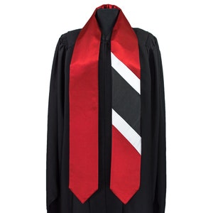 Trinidad Tobago Flag Graduation Sash/Stole International Study Abroad Adult