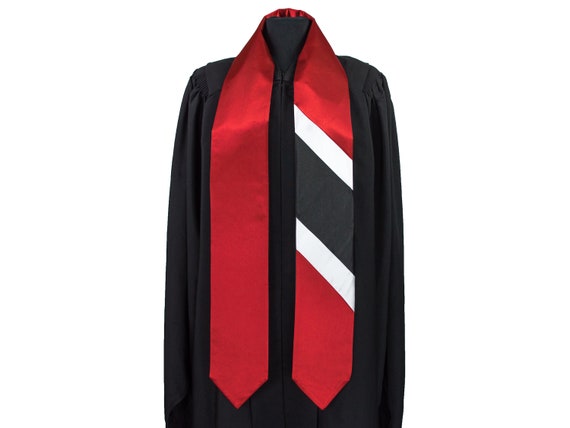 Trinidad Tobago Flag Graduation Sash/Stole International Study Abroad Adult Trinidad Tobago Flag Graduation Sash/Stole International Study Abroad Adult