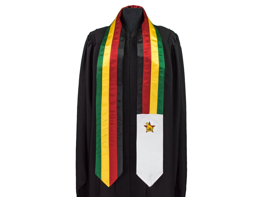 Zimbabwe Flag Graduation Sash/stole International Study Abroad Adult ...