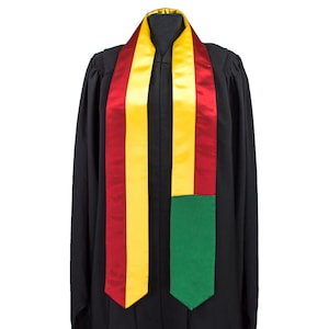 Benin Flag Graduation Sash/Stole International Study Abroad Adult Unisex